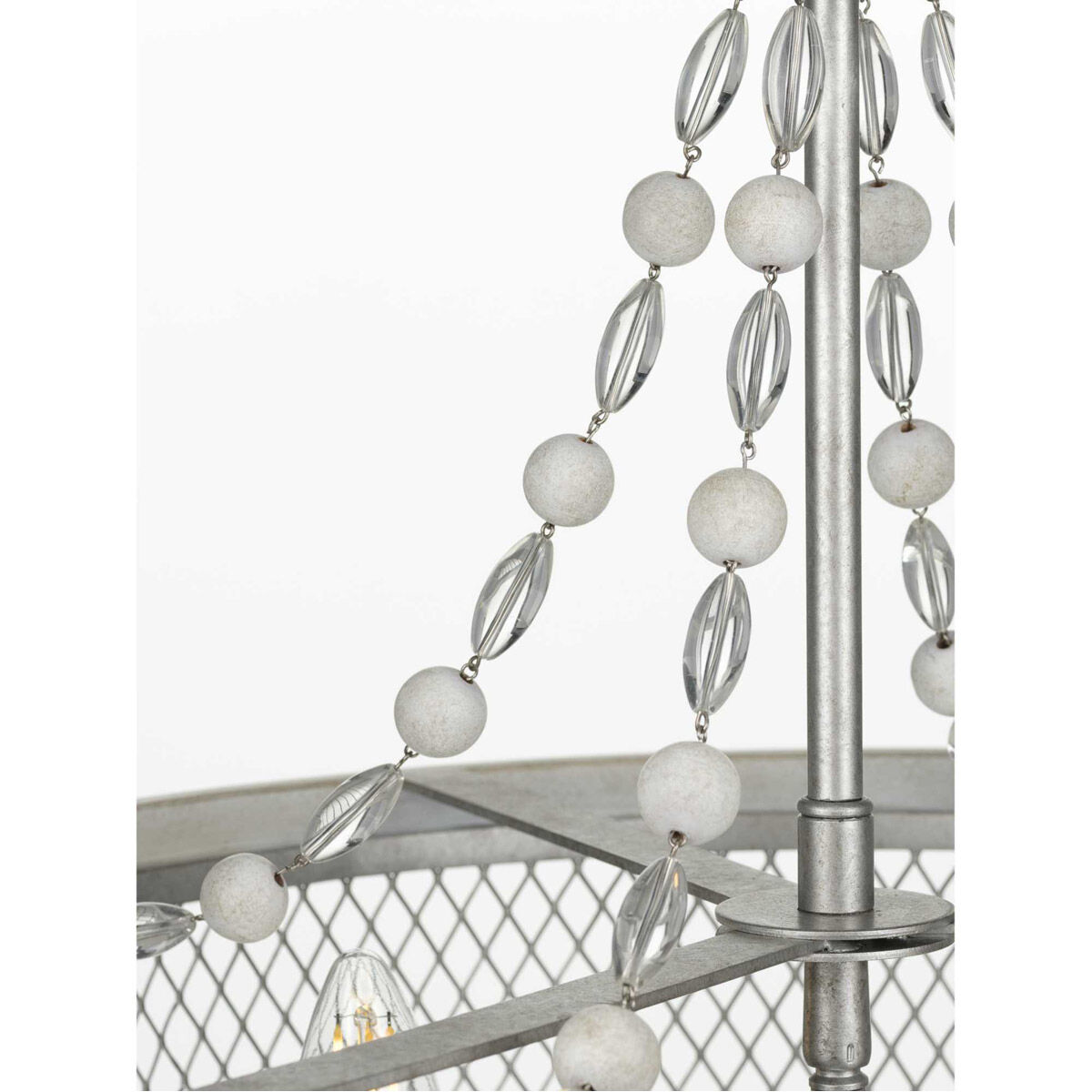 Austelle 4 Light 18 inch Galvanized Chandelier Ceiling Light