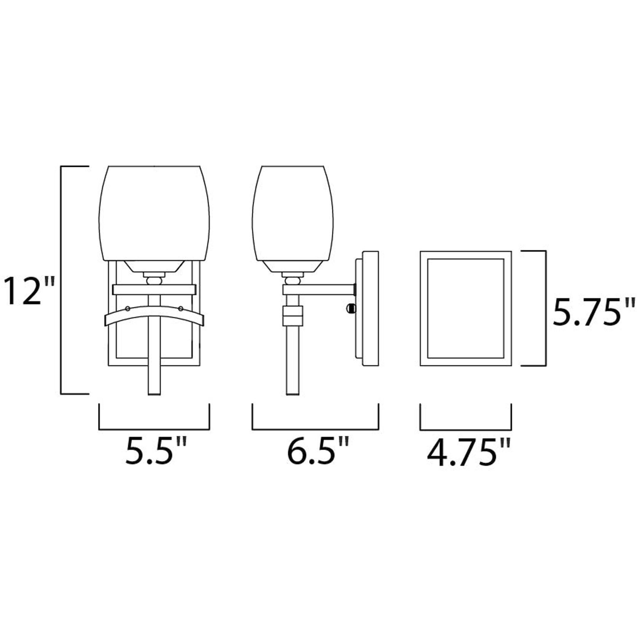 Asiana 1 Light 6 inch Roasted Chestnut Wall Sconce Wall Light
