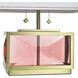 Celeste 21 inch 60 watt Polished Brass and Blush Table Lamp Portable Light