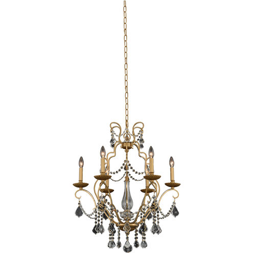 Elise 6 Light 26 inch Gold Patina Chandelier Ceiling Light