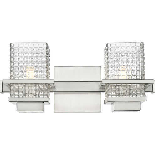 Wellfleet 2 Light 15 inch Satin Nickel Bath Vanity Light Wall Light in Incandescent