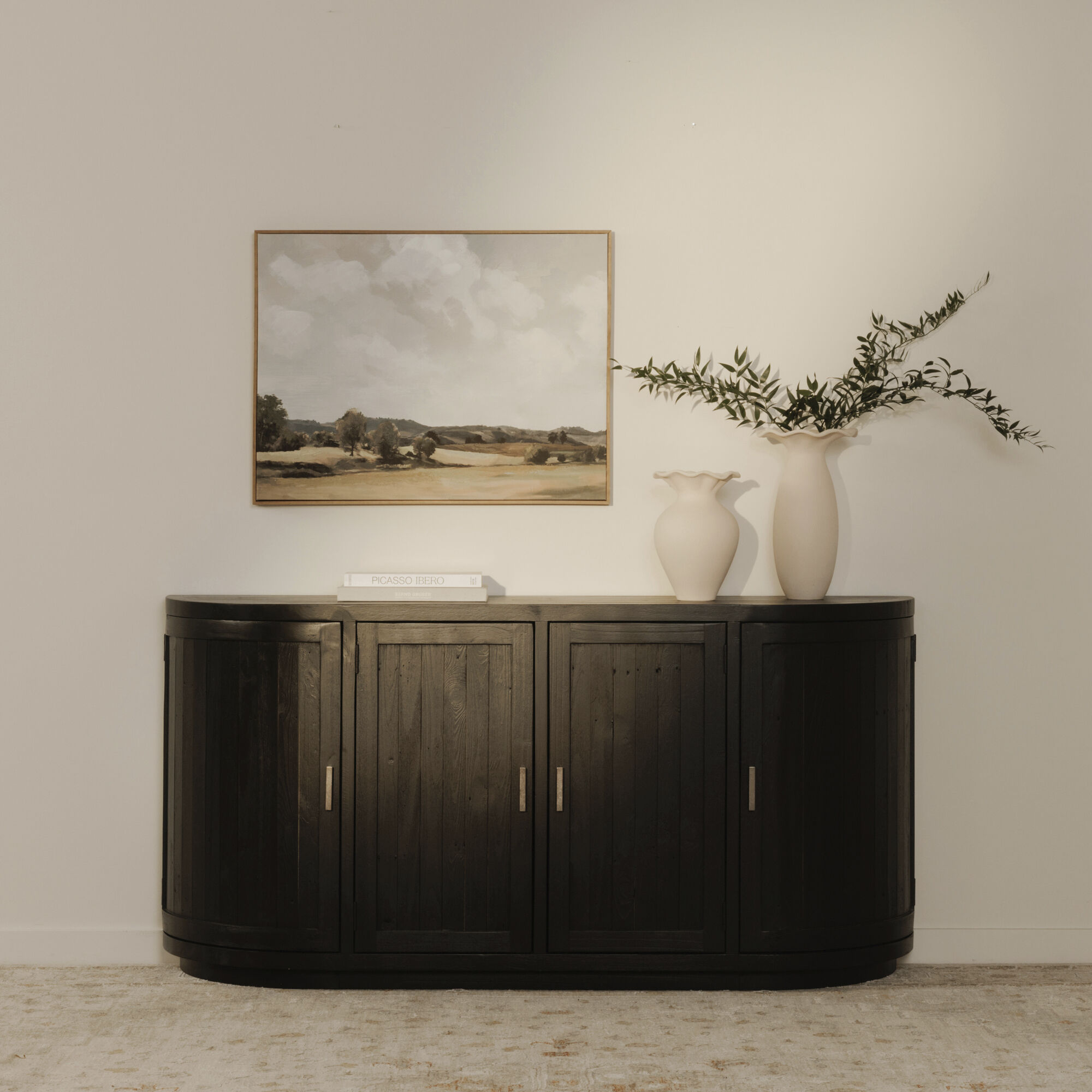 Nicola 71 X 35 inch Black Sideboard