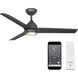 Mocha 54 inch Oil Rubbed Bronze Downrod Ceiling Fans, Smart Fan
