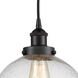 Edison Beacon LED 10 inch Matte Black Mini Pendant Ceiling Light
