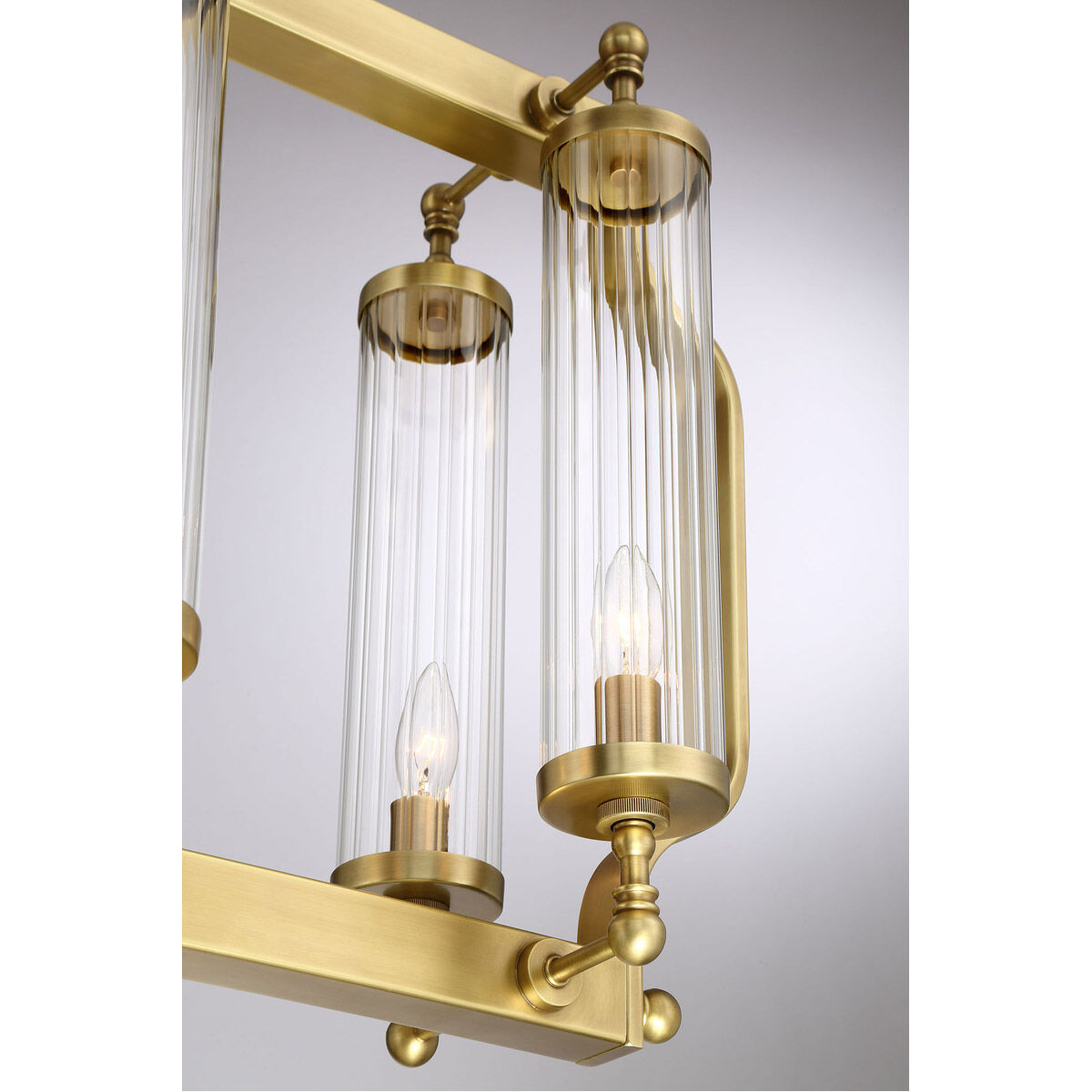 Fluted glass chandelier cheap