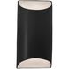 Ambiance 1 Light 5.5 inch Carbon Matte Black Wall Sconce Wall Light