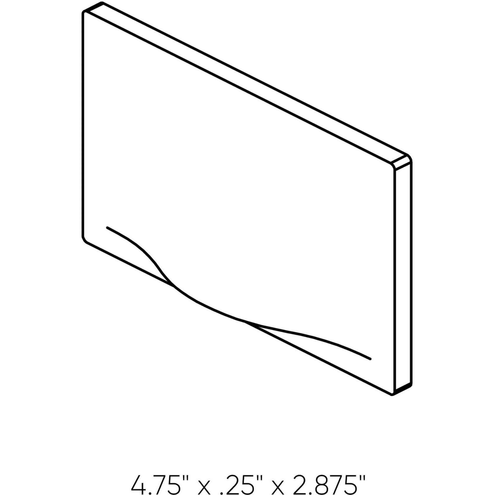 Arc 120V 3.00 watt Satin Grey Steplight, Recessed Horizontal