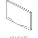 Arc 120V 3.00 watt White Steplight, Recessed Horizontal