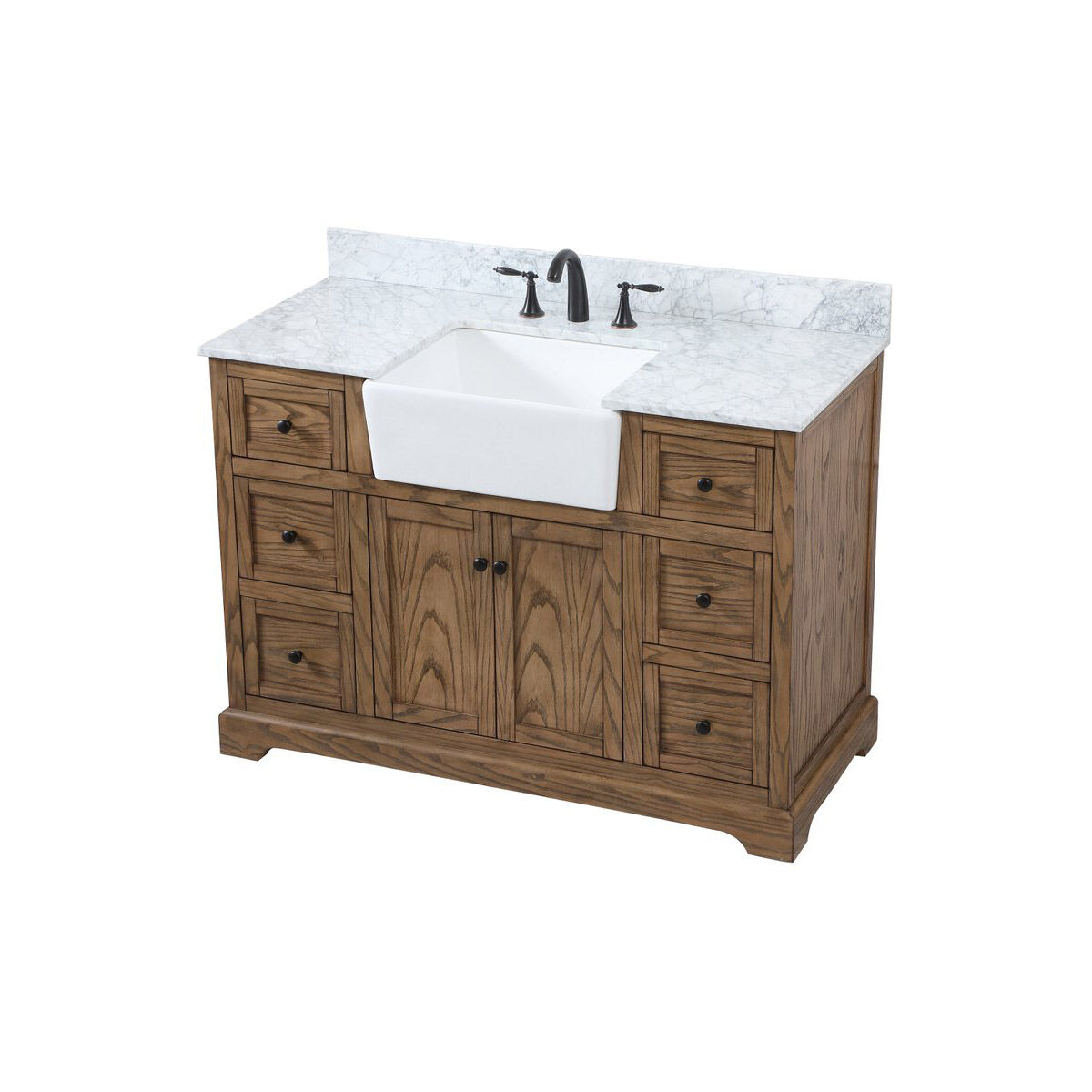 Franklin 48 X 22 X 35 inch Driftwood Bathroom Vanity Cabinet