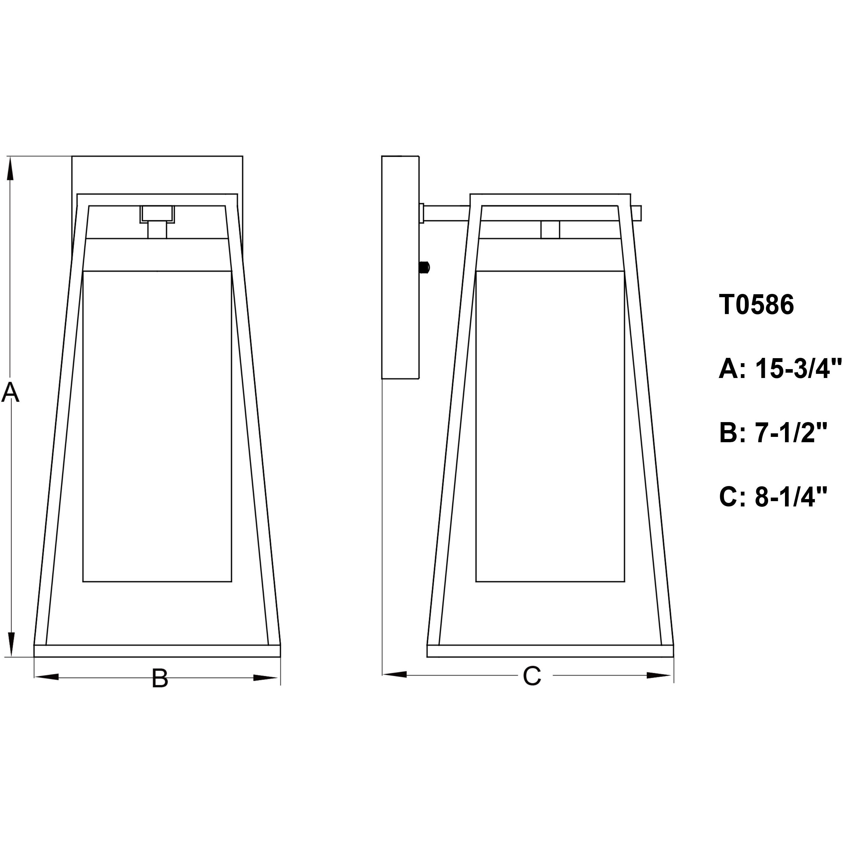 Nash LED 15.75 inch Textured Black Outdoor Wall