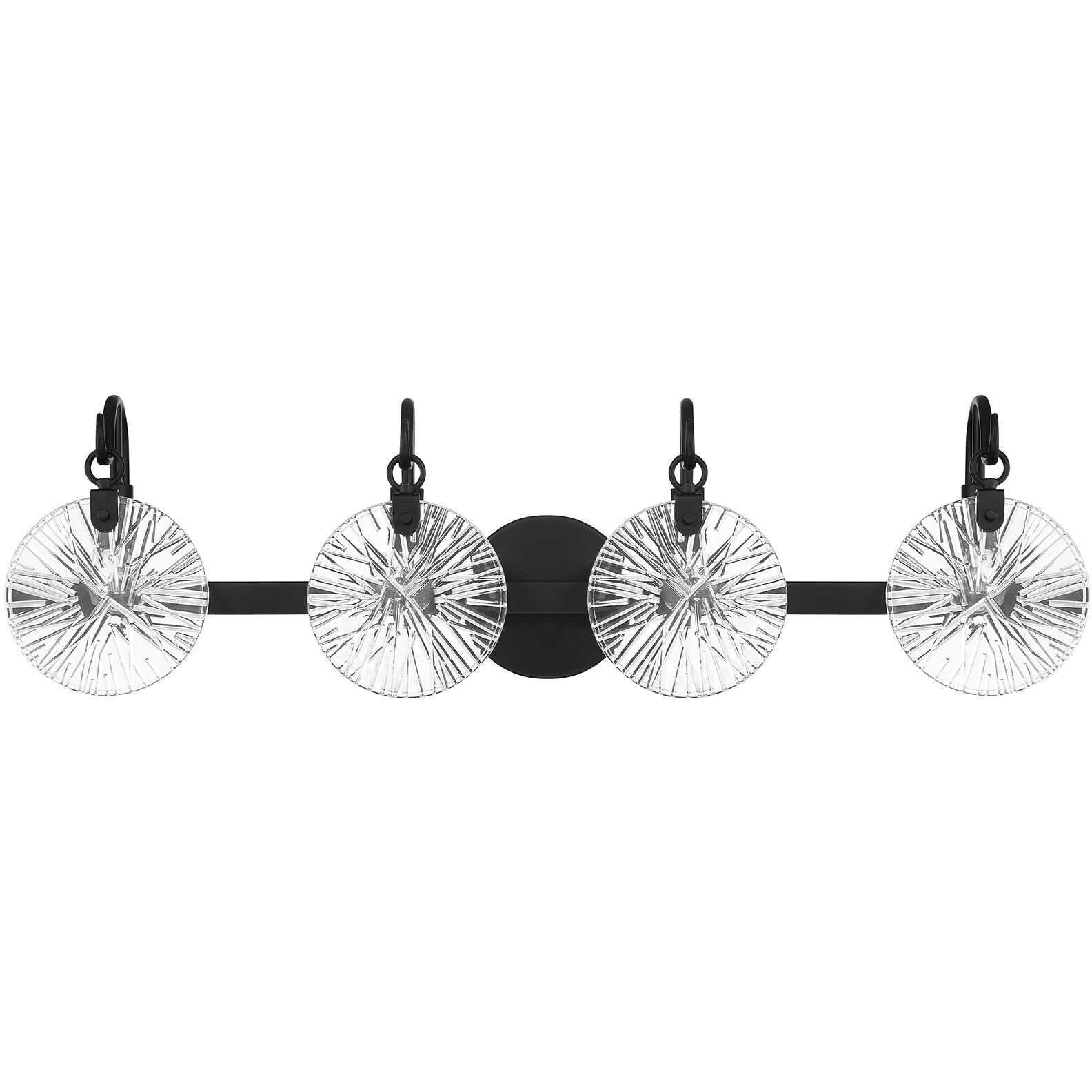 Addison 4 Light 32 inch Black Bathroom Vanity Light Wall Light