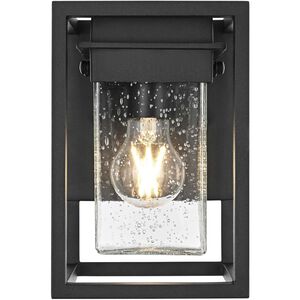 Morse 1 Light 9 inch Black Outdoor Wall Sconce