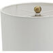 Peraro 34 inch 60 watt Black/Gold/White Table Lamp Portable Light