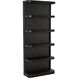 Dido Matte Black with Ebony Walnut Bookcase