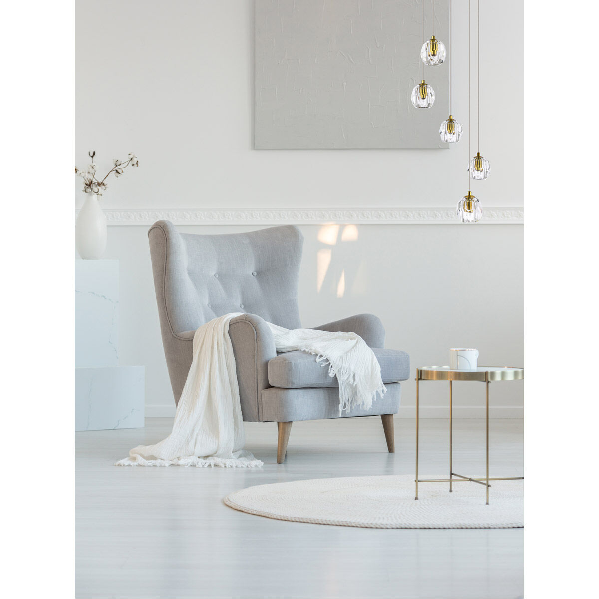 Eren 5 Light 12 inch Gold Pendant Ceiling Light