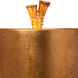 Cross 23 inch 60.00 watt Gold Leaf Table Lamp Portable Light, Flambeau