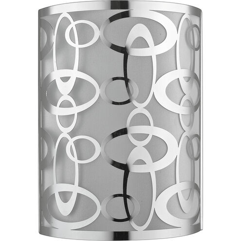 Opal 2 Light 9 inch Chrome Wall Sconce Wall Light