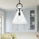 Alora Mood Emerson Pendant Ceiling Light in Matte Black, Clear Glass