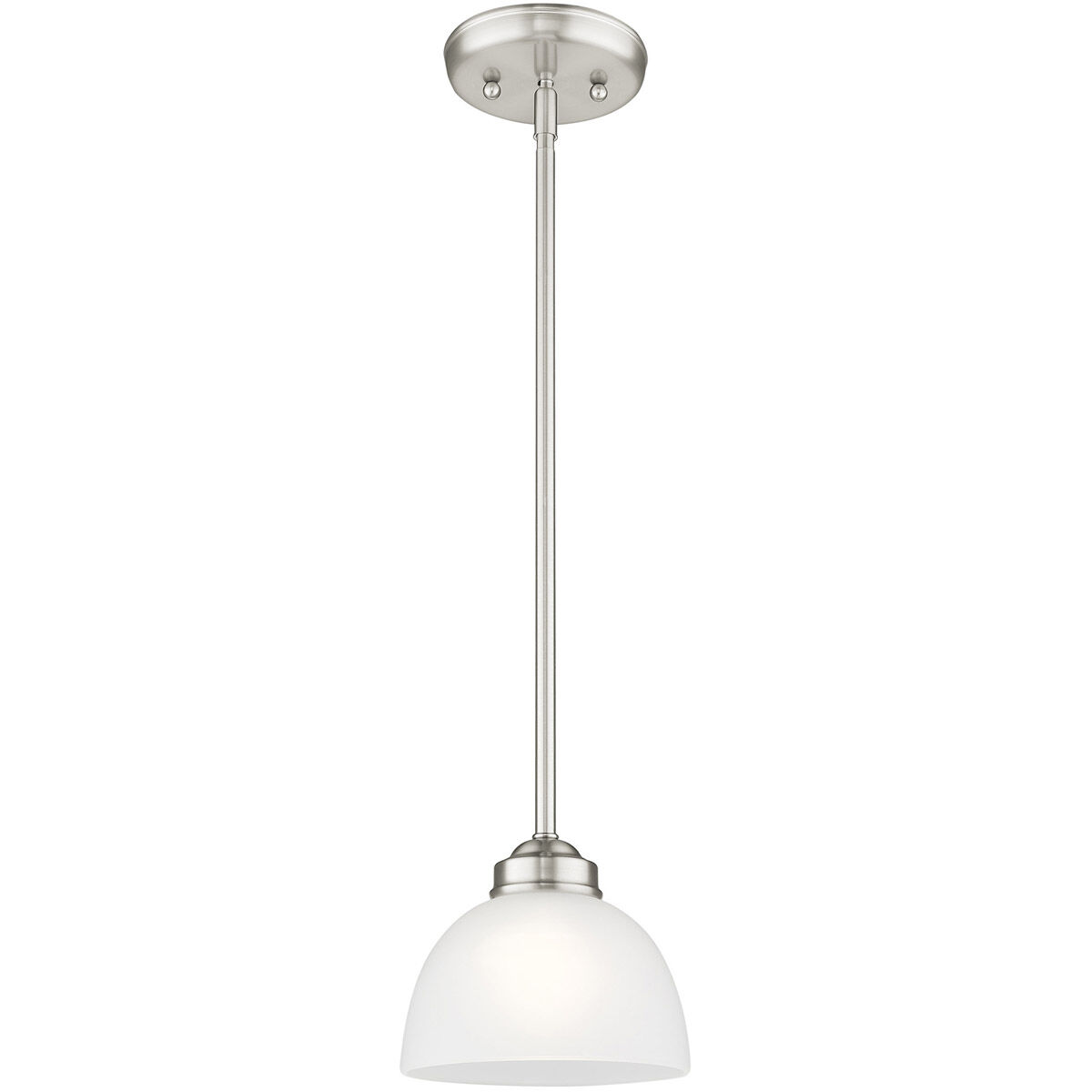Somerset 1 Light 7 inch Brushed Nickel Mini Pendant Ceiling Light