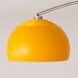 Half Dome 1 Light 5 inch Satin Nickel Wall Mounted Arc Lamp Wall Light in Dome Mustard Linen