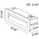 Odia LED 3.44 inch Graphite Outdoor In Wall