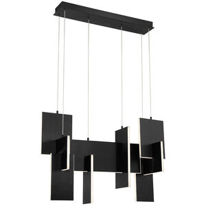 Coburg LED 14 inch Black Chandelier Ceiling Light