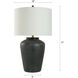 Arlo 31 inch 150 watt Distressed Black and White Table Lamp Portable Light