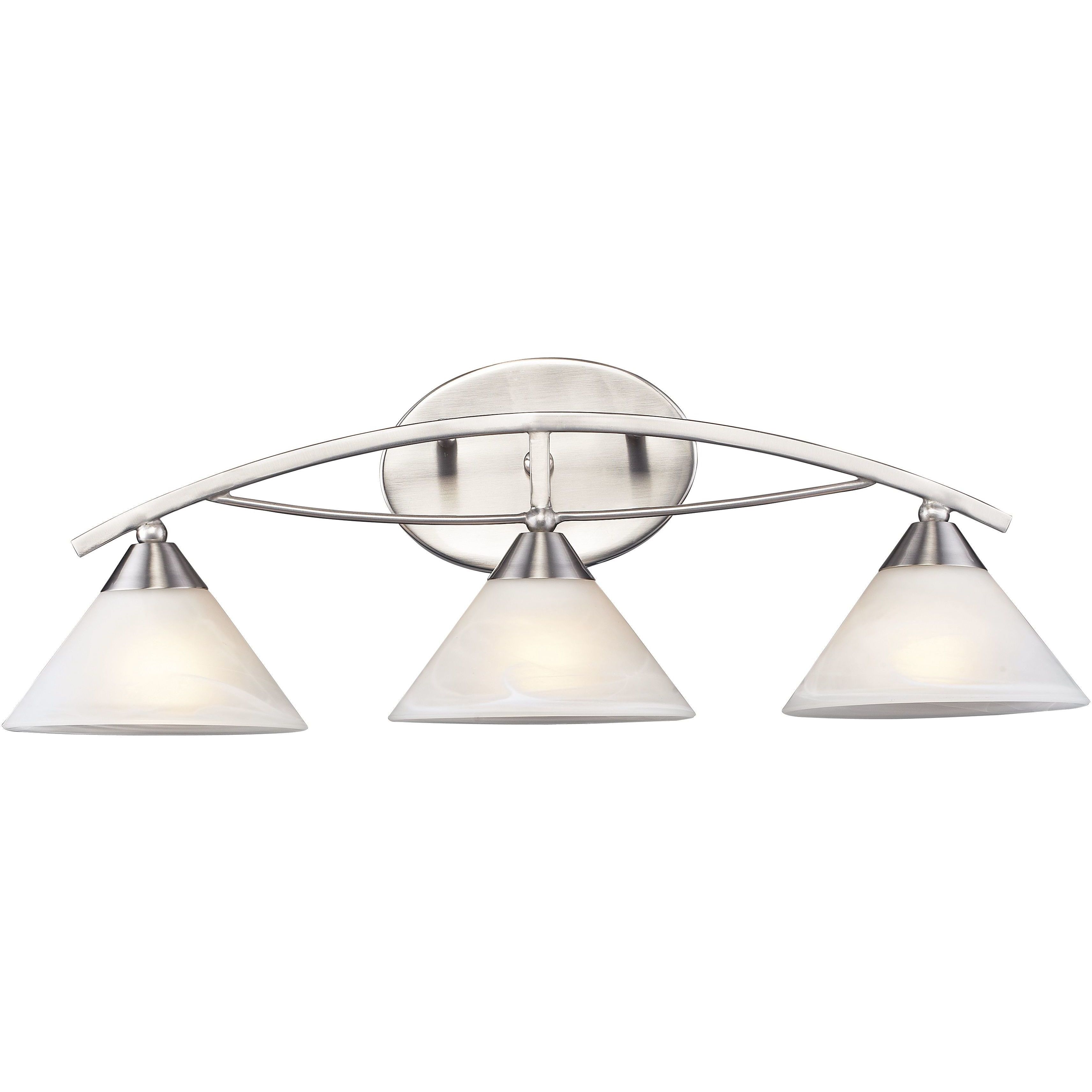 Elysburg 3 Light 25 inch Satin Nickel Vanity Light Wall Light