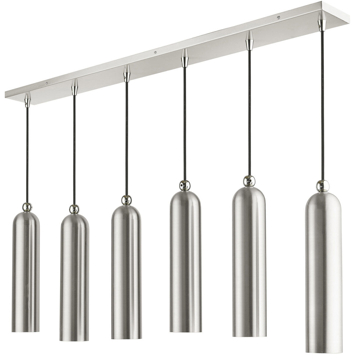 Ardmore 6 Light 44 inch Brushed Nickel Linear Pendant Ceiling Light
