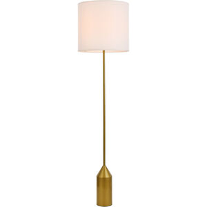 Ines 59.5 inch 40 watt Brass Floor Lamp Portable Light