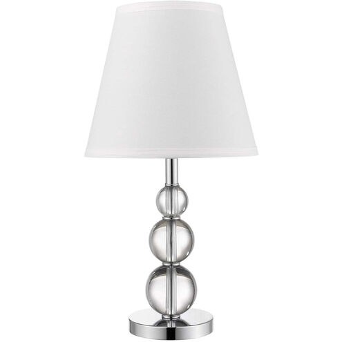 Palla 20 inch 75.00 watt Polished Chrome Table Lamp Portable Light