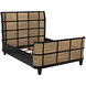 Porto Hand Rubbed Black Bed, Queen