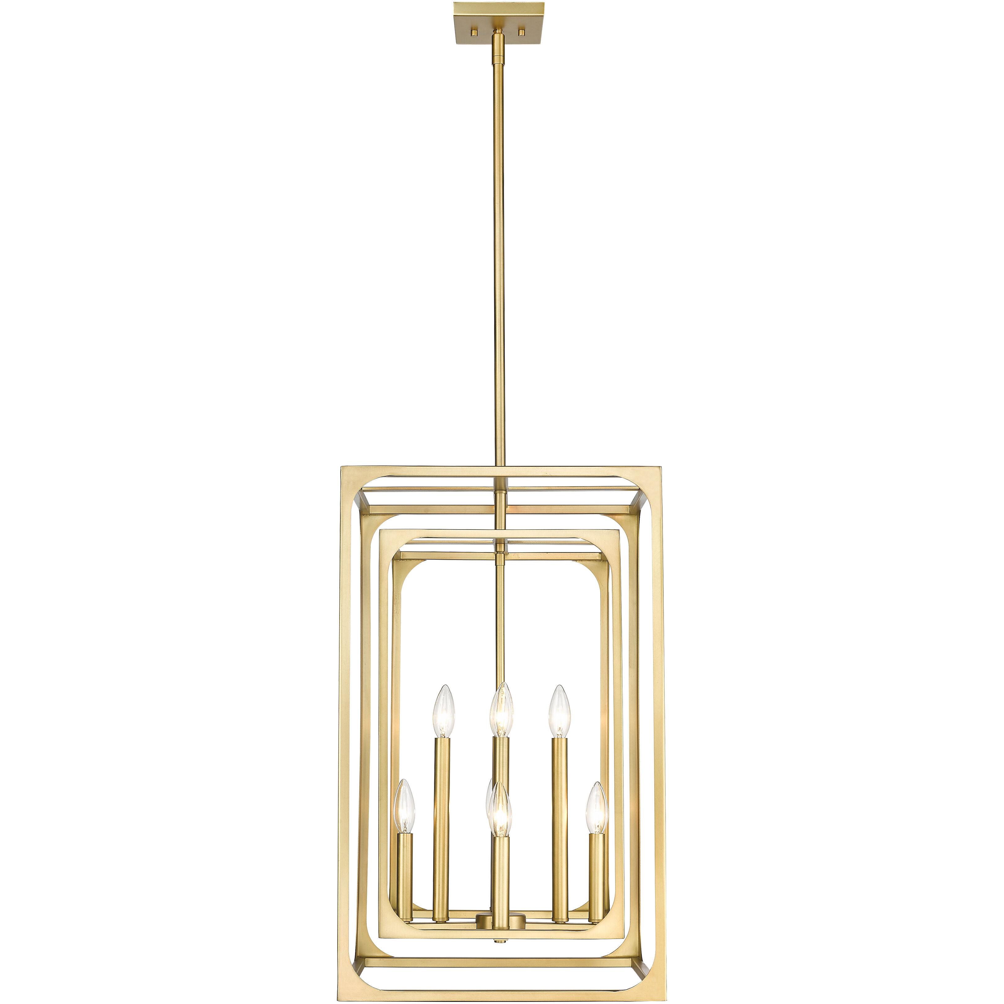 Easton 8 Light 16.5 inch Rubbed Brass Chandelier Ceiling Light