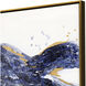Hamilton Blue and Metallic and White Canvas