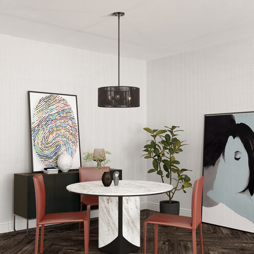 Acordia 3 Light 18 inch English Bronze Pendant Chandelier Ceiling Light