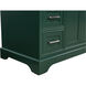 Americana 42 X 21.5 X 35 inch Green Vanity Sink Set