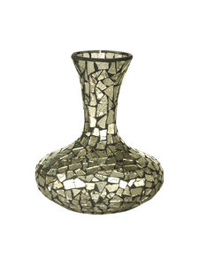 Silver Small 9 X 7 inch Vase