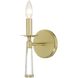 Baxter Sconce Wall Light in Aged Brass