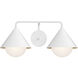 Alora Mood Remy 2 Light 21.13 inch White Bath Vanity Light Wall Light