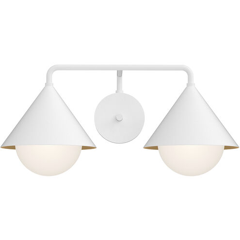 Alora Mood Remy 2 Light 21.13 inch White Bath Vanity Light Wall Light
