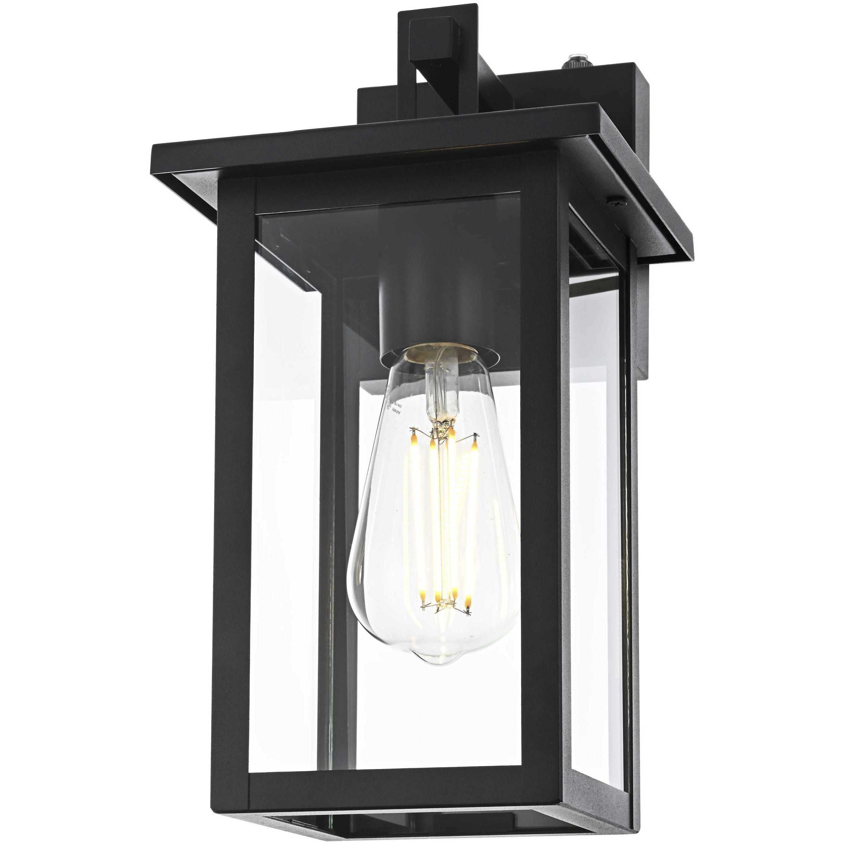Venango 1 Light 12.5 inch Black Outdoor Wall Sconce