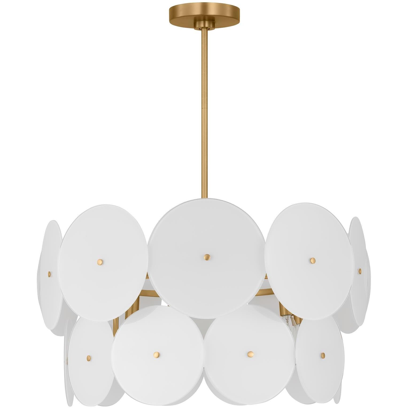 kate spade new york Emery 6 Light 23.88 inch Burnished Brass Chandelier Ceiling Light