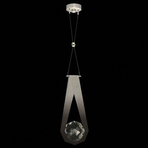 Aria Silver Pendant Ceiling Light in Soft Ombre Silver