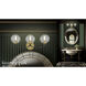 Vantage Kearney Park 3 Light 23 inch Coal and Soft Brass Bath Vanity Wall Light