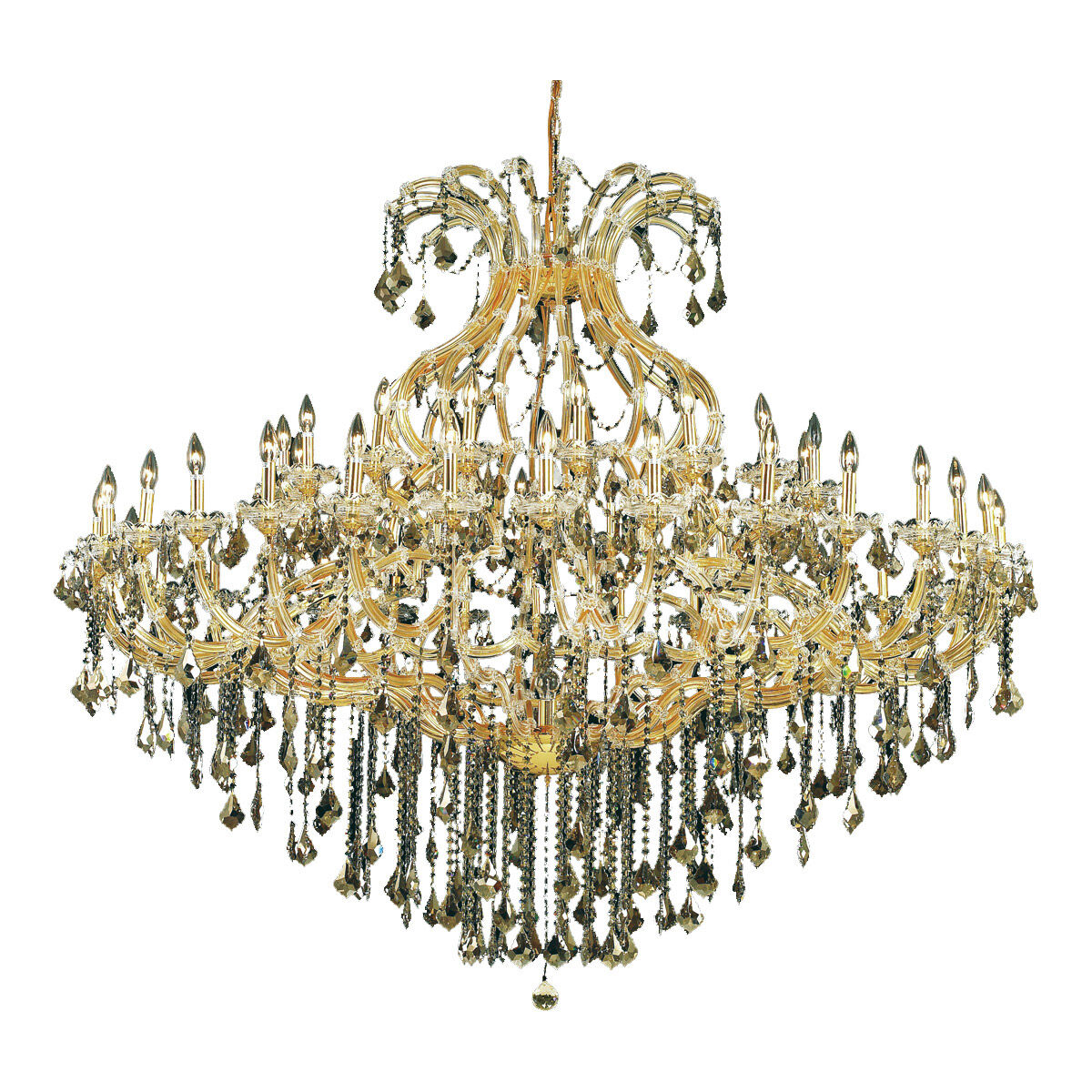 Maria Theresa 49 Light 72 inch Gold Foyer Ceiling Light in Clear, Royal Cut