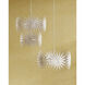 Bismarkia 6 Light 30 inch Gesso White Chandelier Ceiling Light, Small, Marjorie Skouras Collection