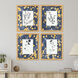 Simple Nature Blue and Metallic and White Framed Art