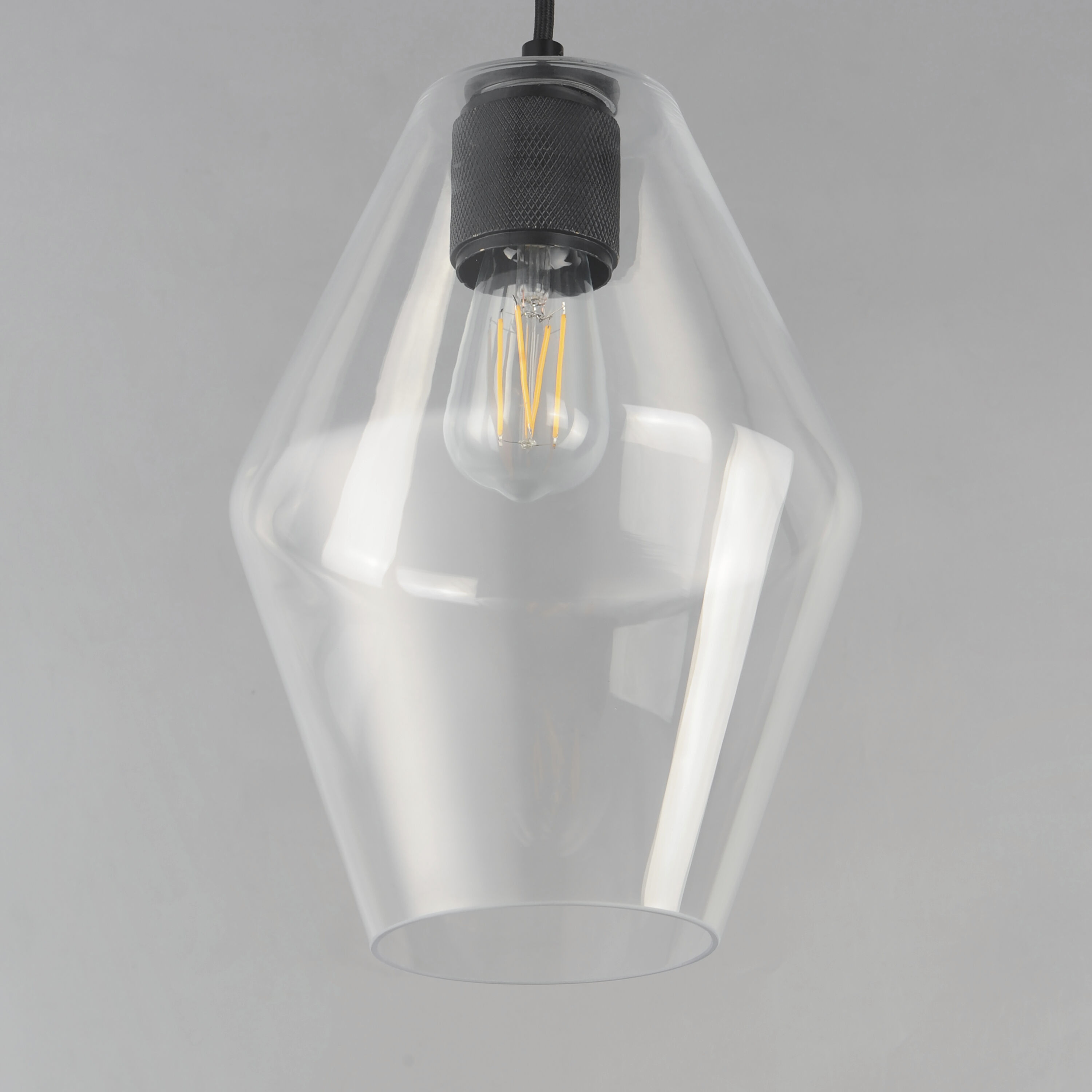 Geode 1 Light 8.7 inch Black Mini Pendant Ceiling Light