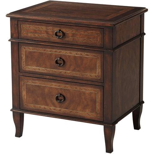 Brooksby 30 X 27 inch Cerejeira and Mahogany Nightstand