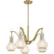 Adams 5 Light 25 inch Warm Brass Chandelier Ceiling Light